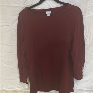 Chico's Women's Burgundy Top